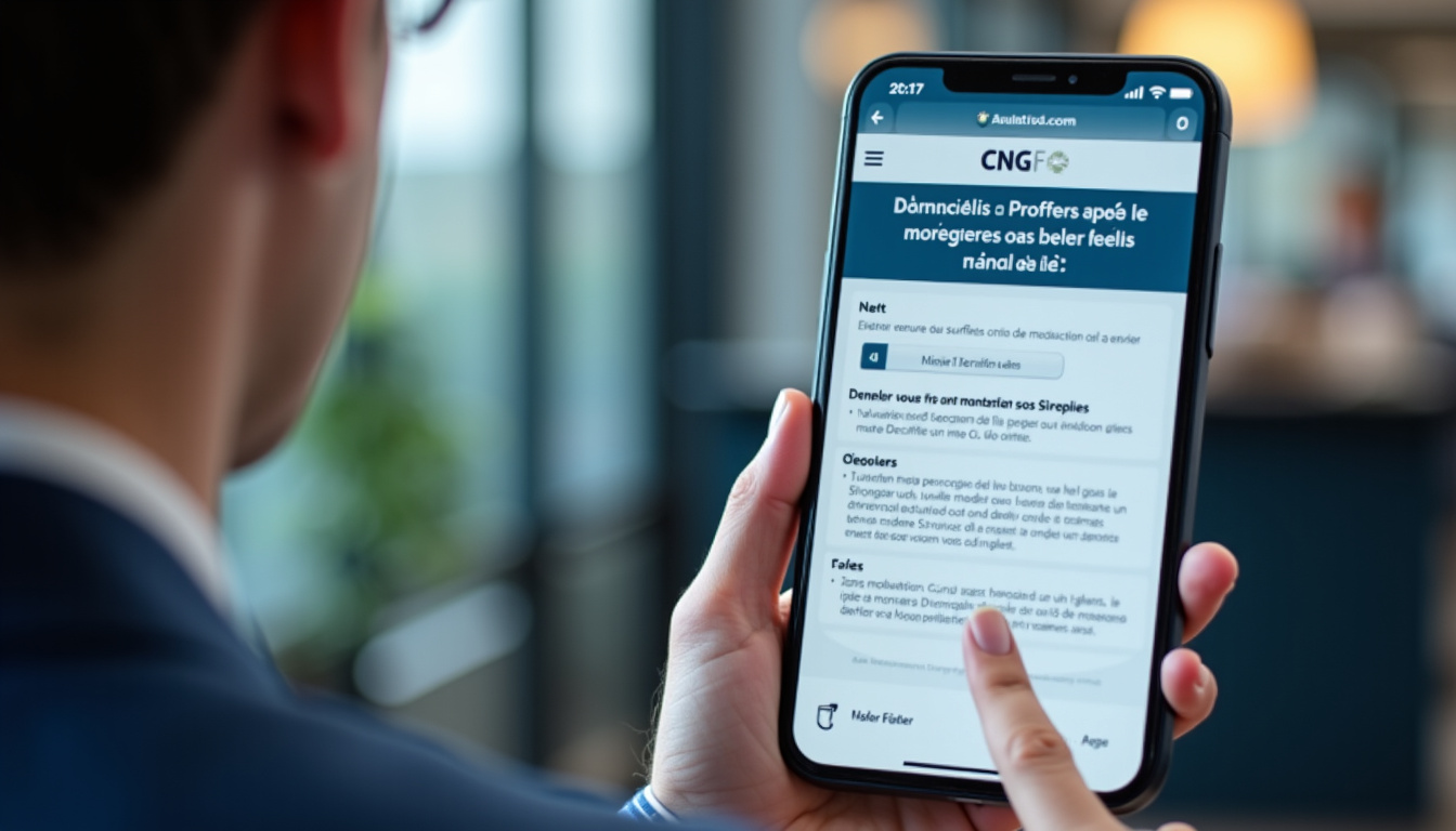 Écran de modification des données personnelles sur Galien Even avec import de pièce d