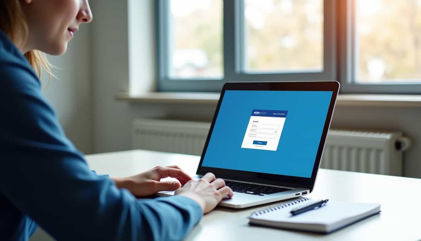 Étudiant en train d’activer son compte ENT UT2J sur un ordinateur portable