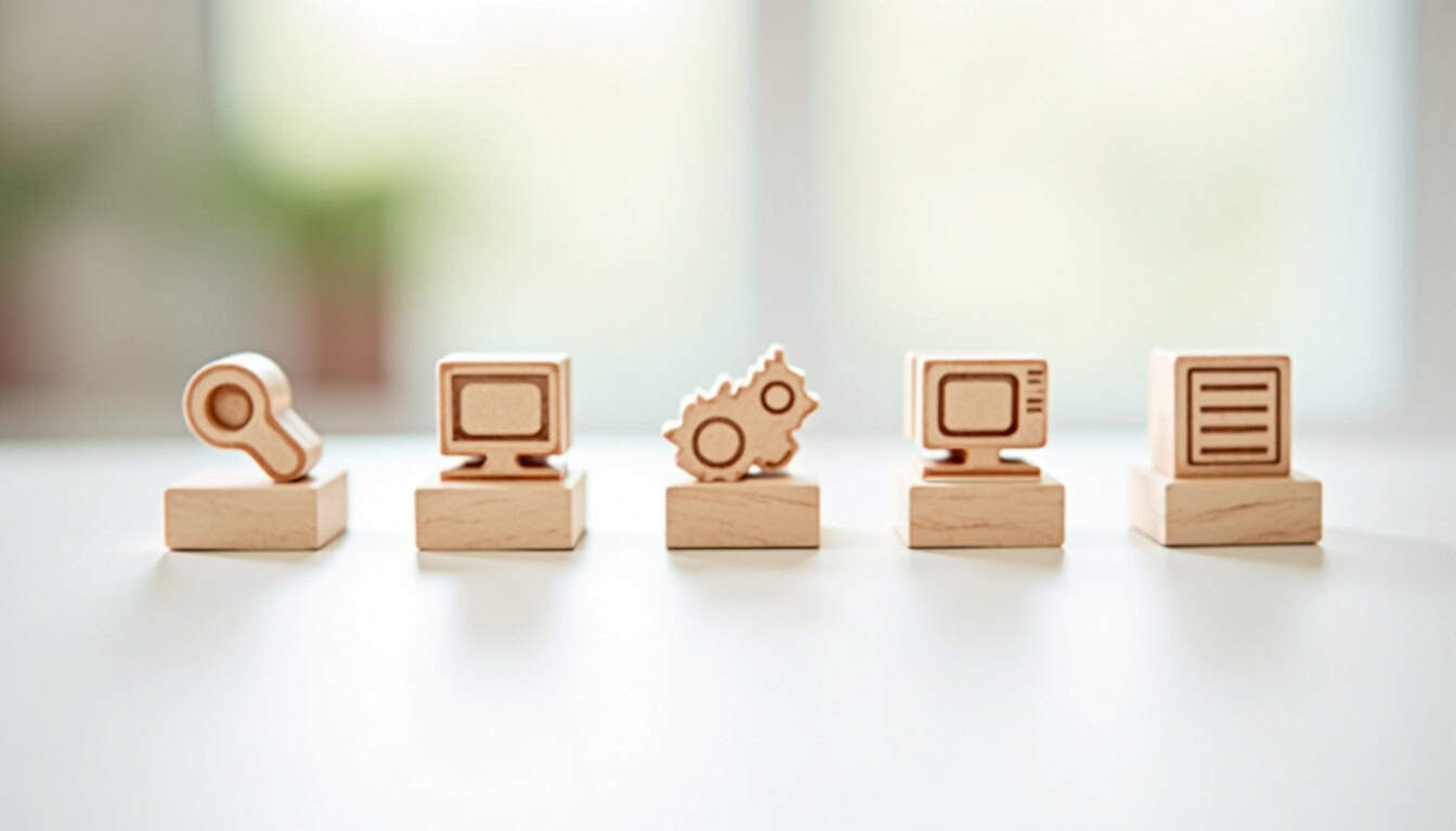 Infographie illustrant les étapes clés du média planning: analyse, sélection, budget, suivi