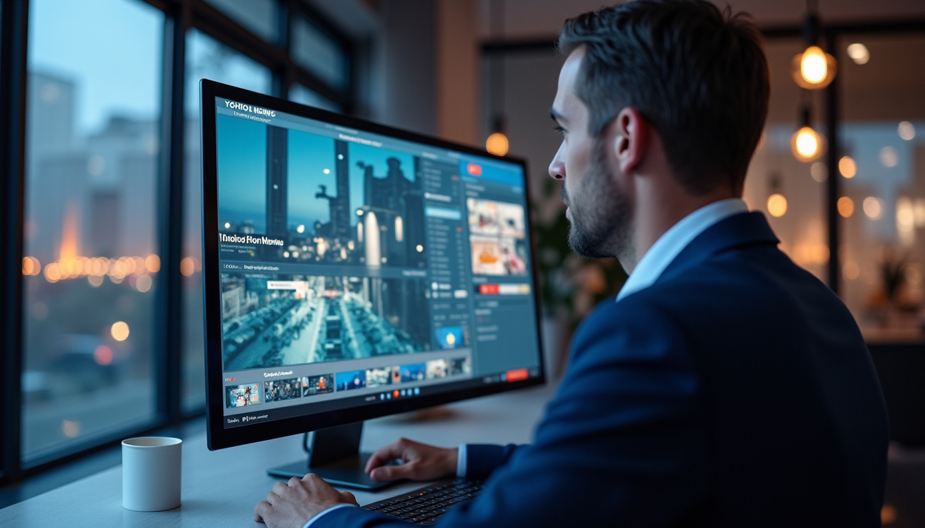 Interface de Yahoo News en 2026 avec flux d
