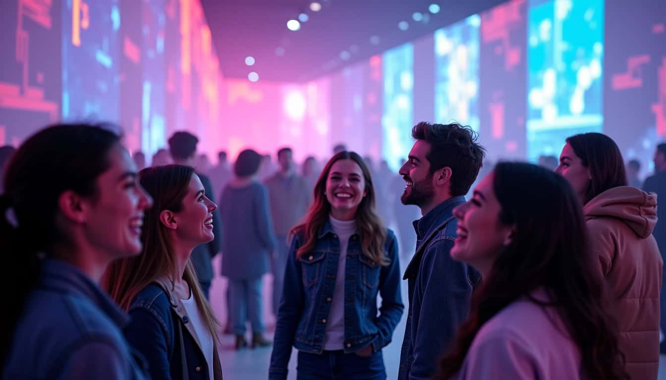 Personnes participant à une activité immersive organisée par Fever à Paris