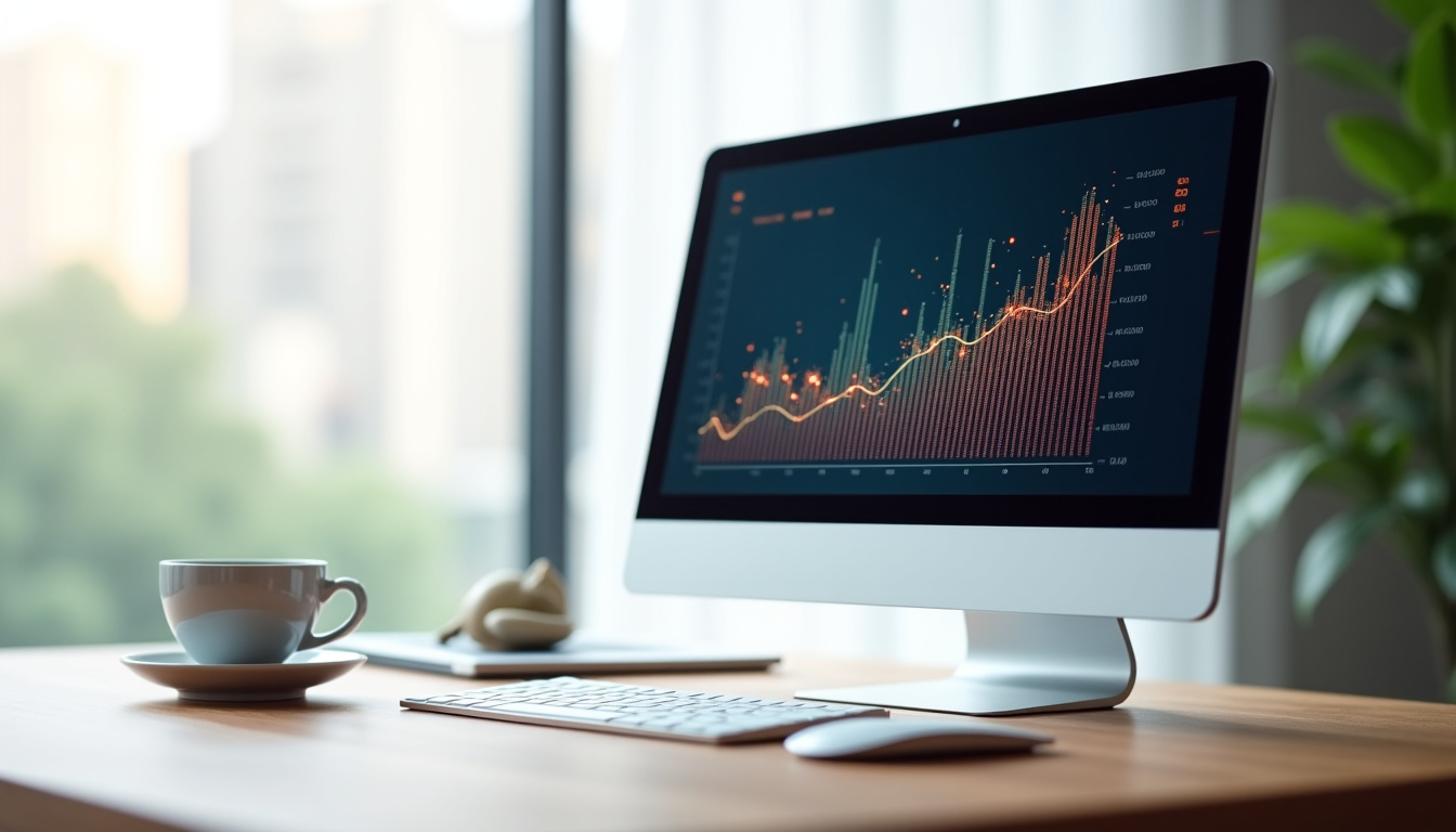 Un media planner en train d’analyser des graphiques et des indicateurs de performance sur un écran d’ordinateur