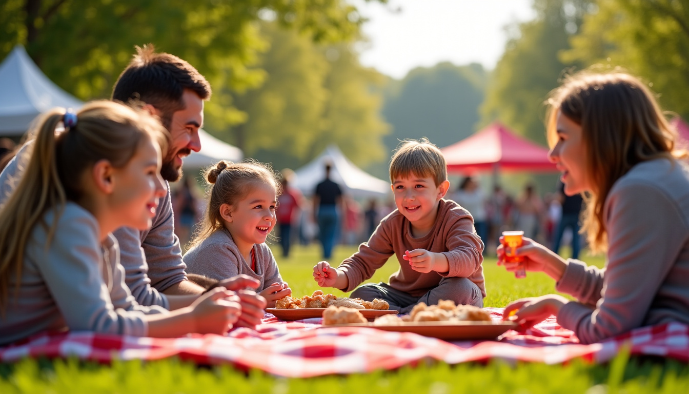 Animation familiale durant la Foire au Jambon à Bayonne