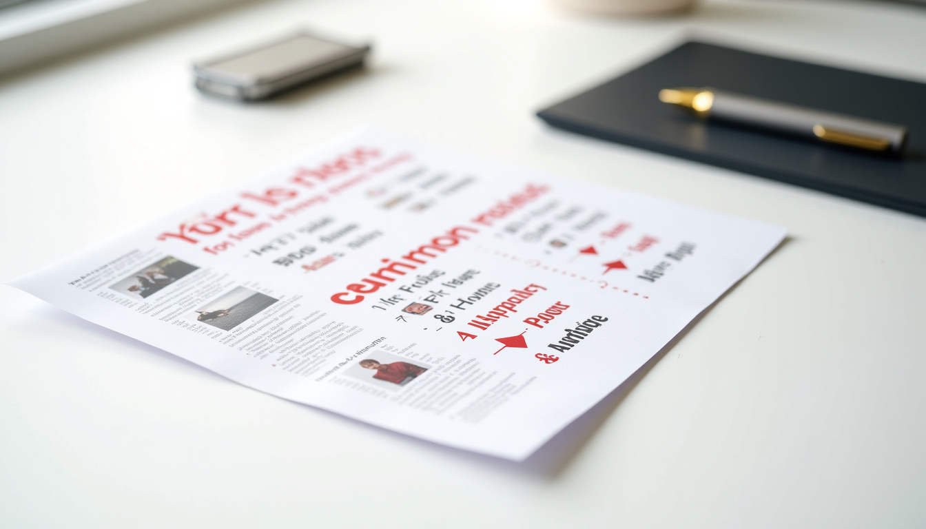 Erreur courante sur une fiche produit avec flèches indiquant les problèmes