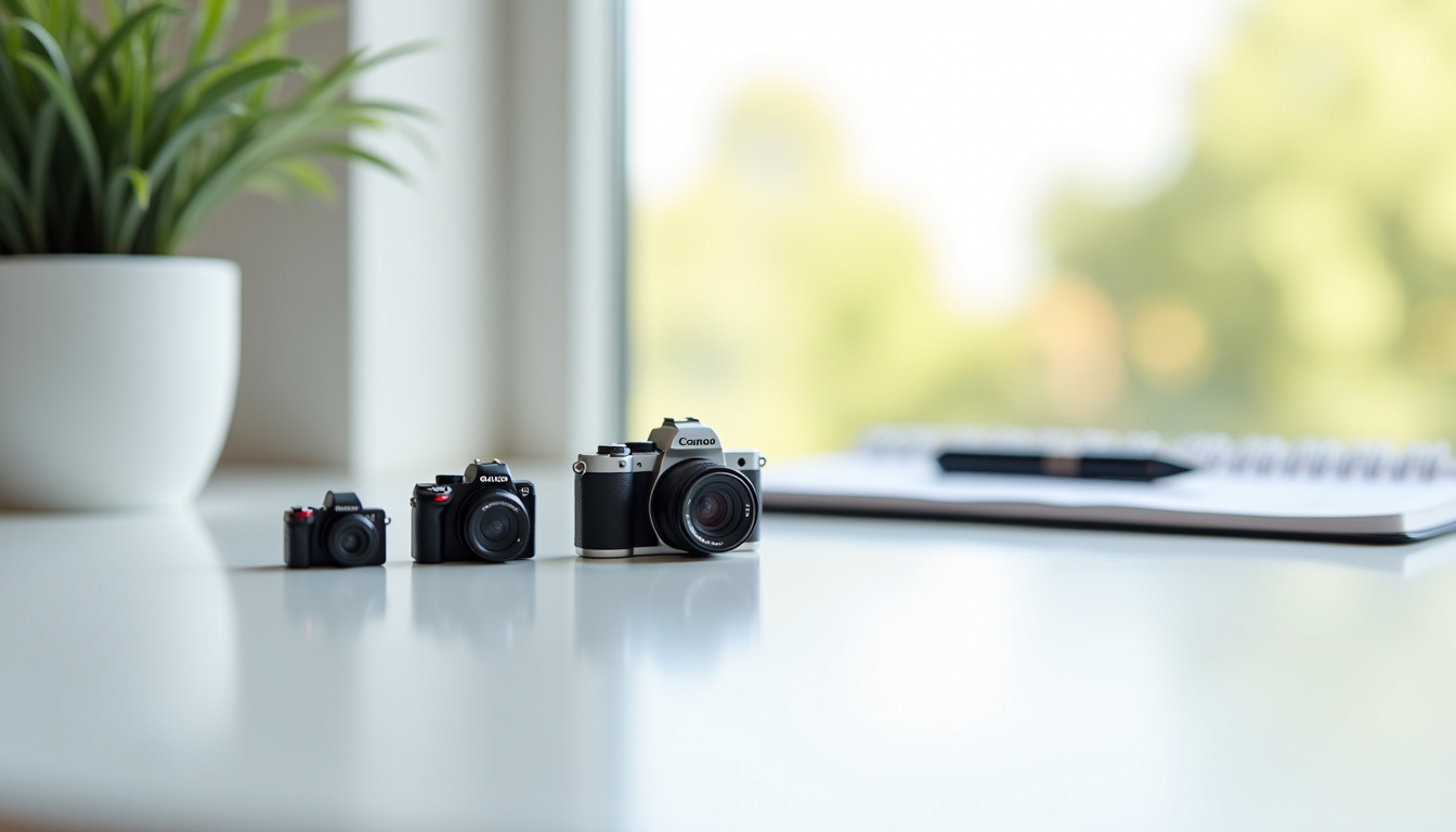 Sélection de caméras pour événement avec différents types d