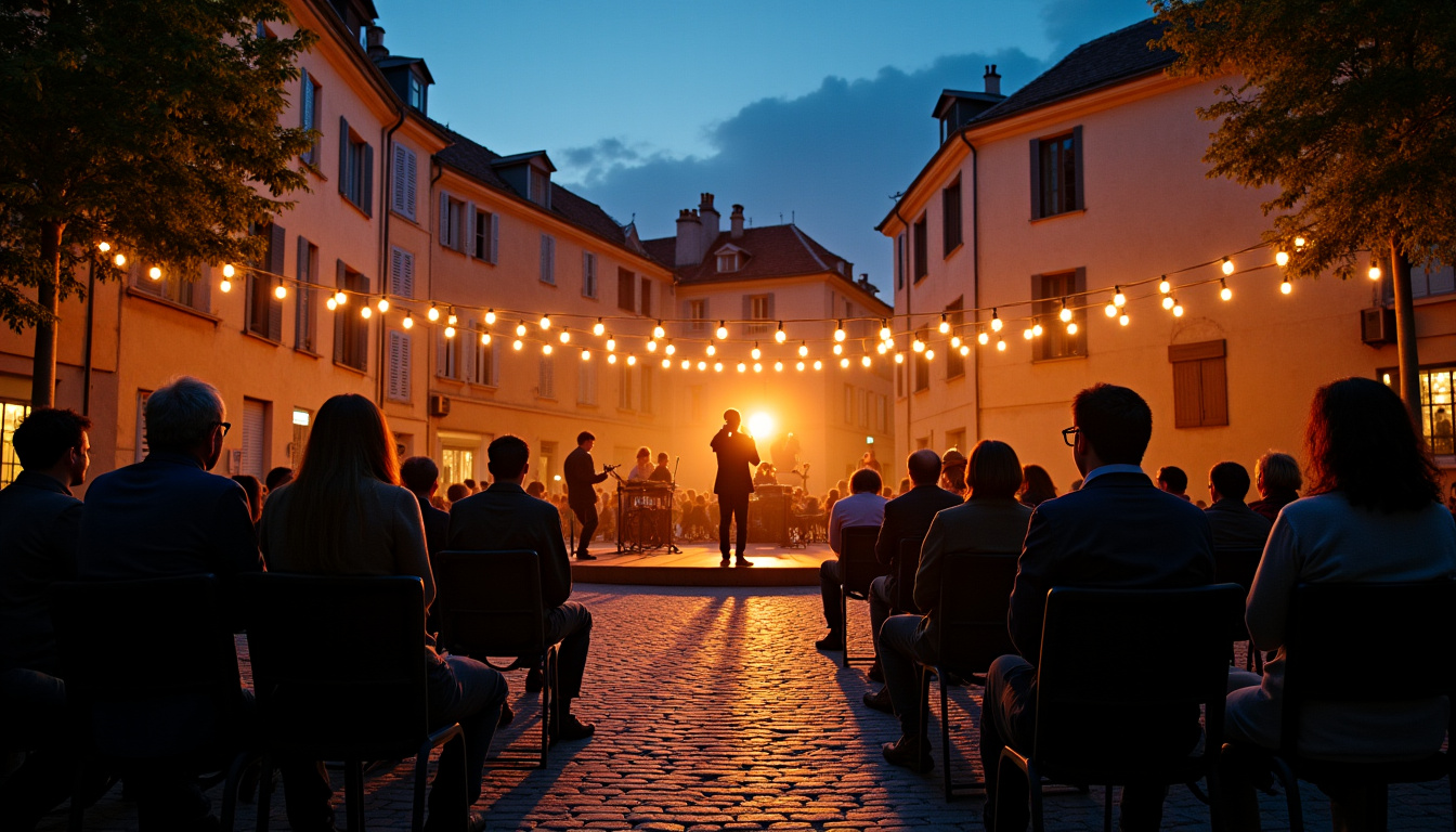 Soirée culturelle à Lyon avec un concert en extérieur et public en plein air